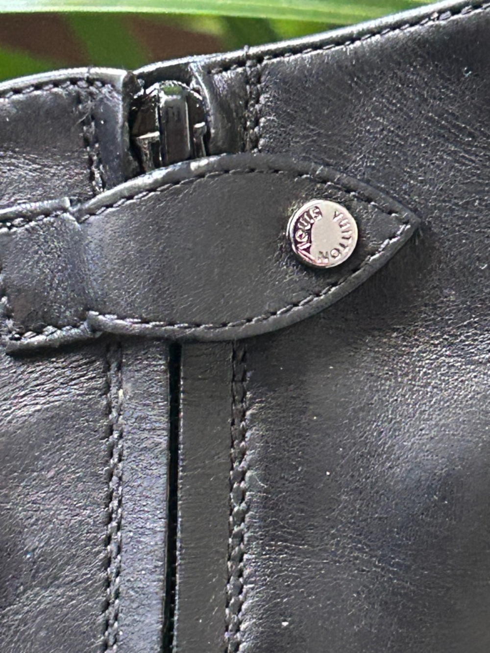 Louis Vuitton Black Leather Studded Ankle Boots  – Size 39 - Picture 12 of 15